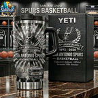 San Antonio Spurs 53rd Anniversary With Handle Yeti Tumbler