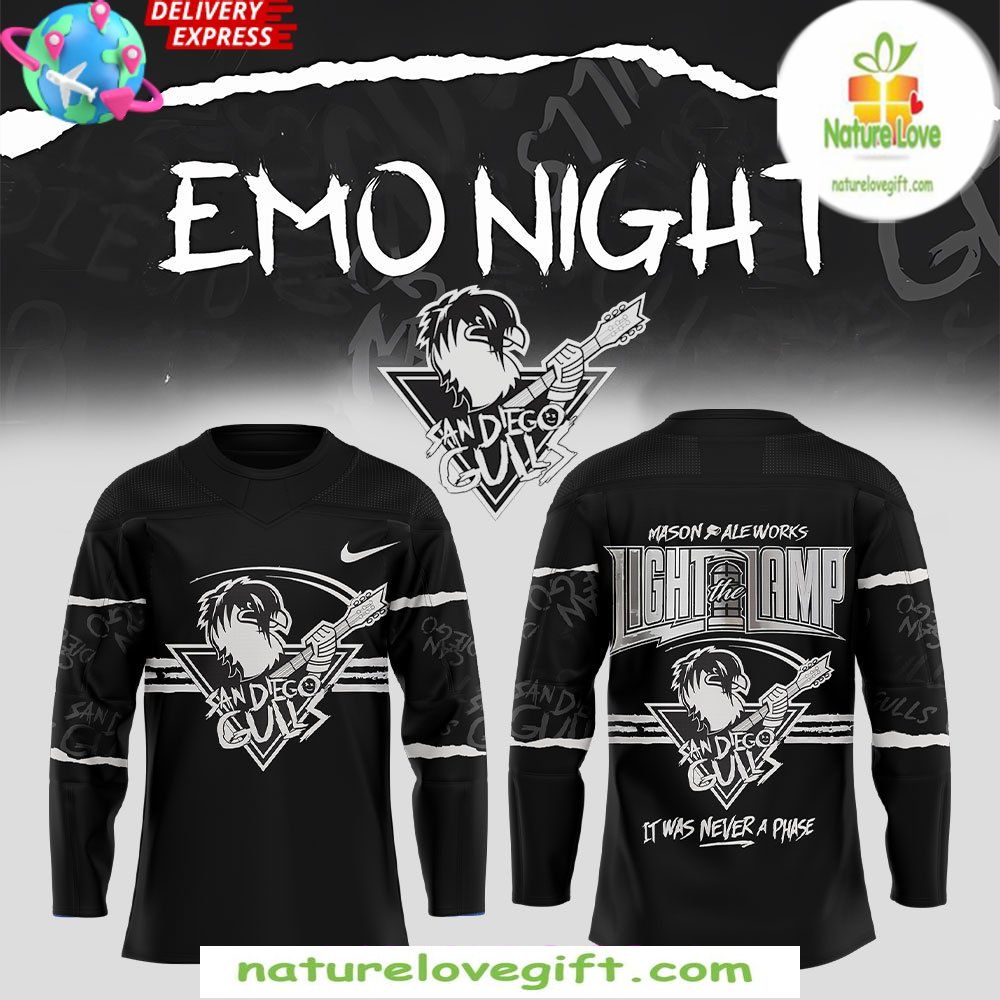San Diego Gulls 2026 Emo Night Hockey Jersey