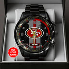 Personalized San Francisco 49ers Black Stainless Steel Watch – TANTN16027