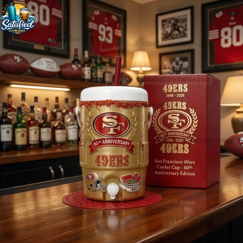 San Francisco 49ers 80th Anniversary Cooler Cup