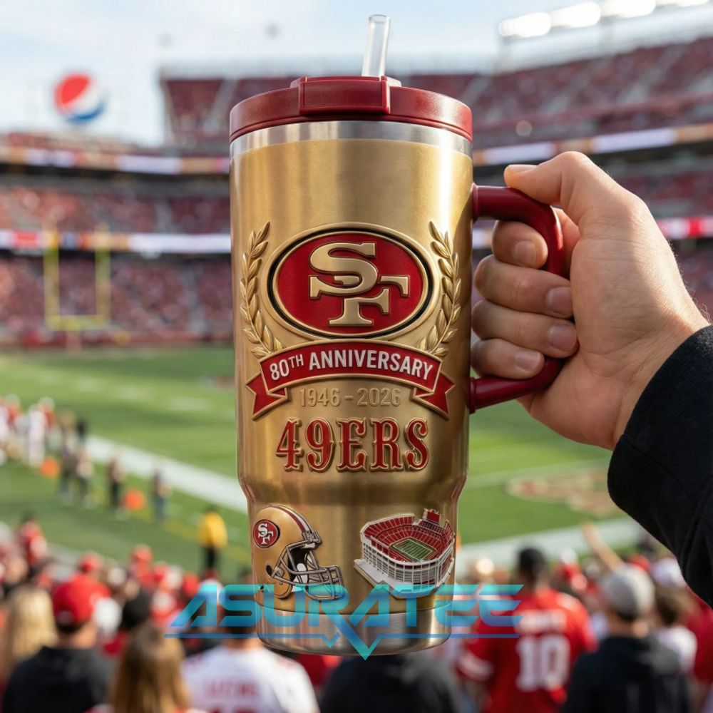San Francisco 49ers 80th Anniversary Limited Edition YETI Tumbler