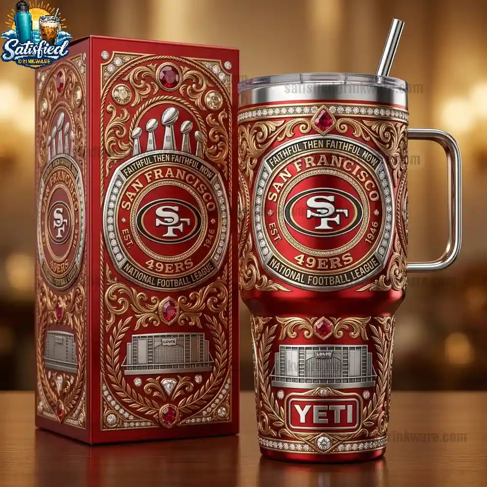 San Francisco 49ers Limited Edtion With Handle Yeti Tumbler