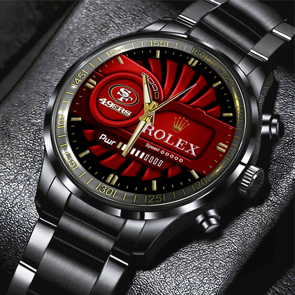 San Francisco 49ers x Rolex Black Stainless Steel Watch – MAITM7425