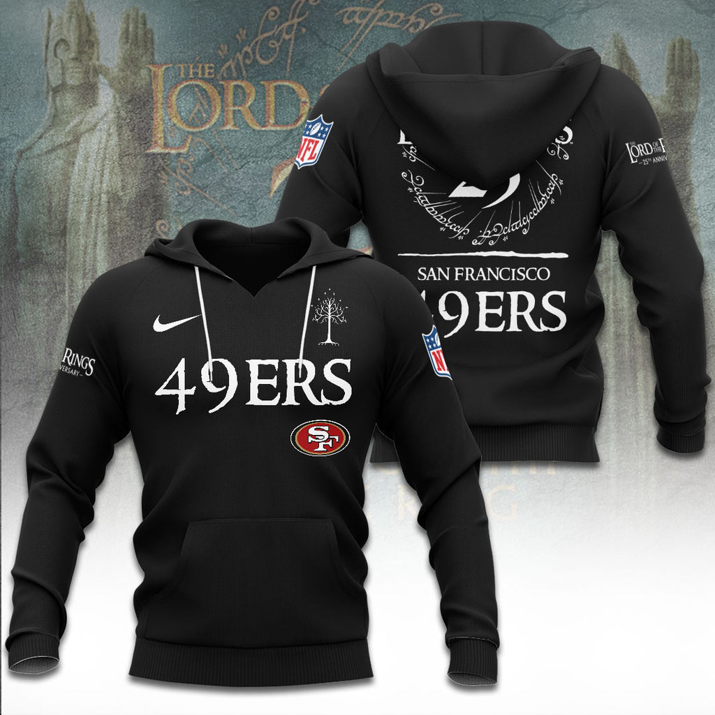San Francisco 49ers x The Lord of The Rings 25 Years 3D Apparel – TANTN19580
