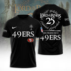 San Francisco 49ers x The Lord of The Rings 25 Years 3D Apparel – TANTN19580