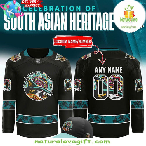San Jose Sharks 2026 South Asian Heritage Hockey Jersey