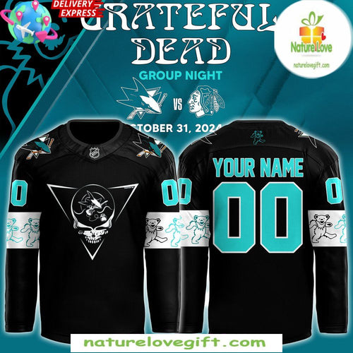Grateful Dead San Jose Sharks 2026 Hockey Jersey