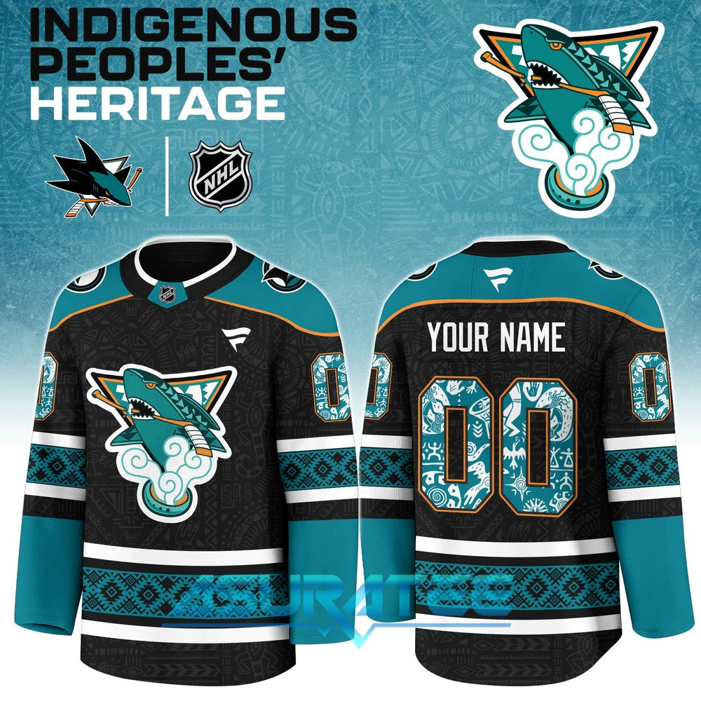 San Jose Sharks x Indigenous People Heritage 2025 Hockey Jersey