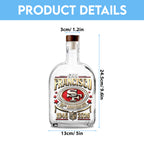 San Francisco 49ers 80th Anniverasry 25oz Empty Whiskey Bottle – TMTHU3899
