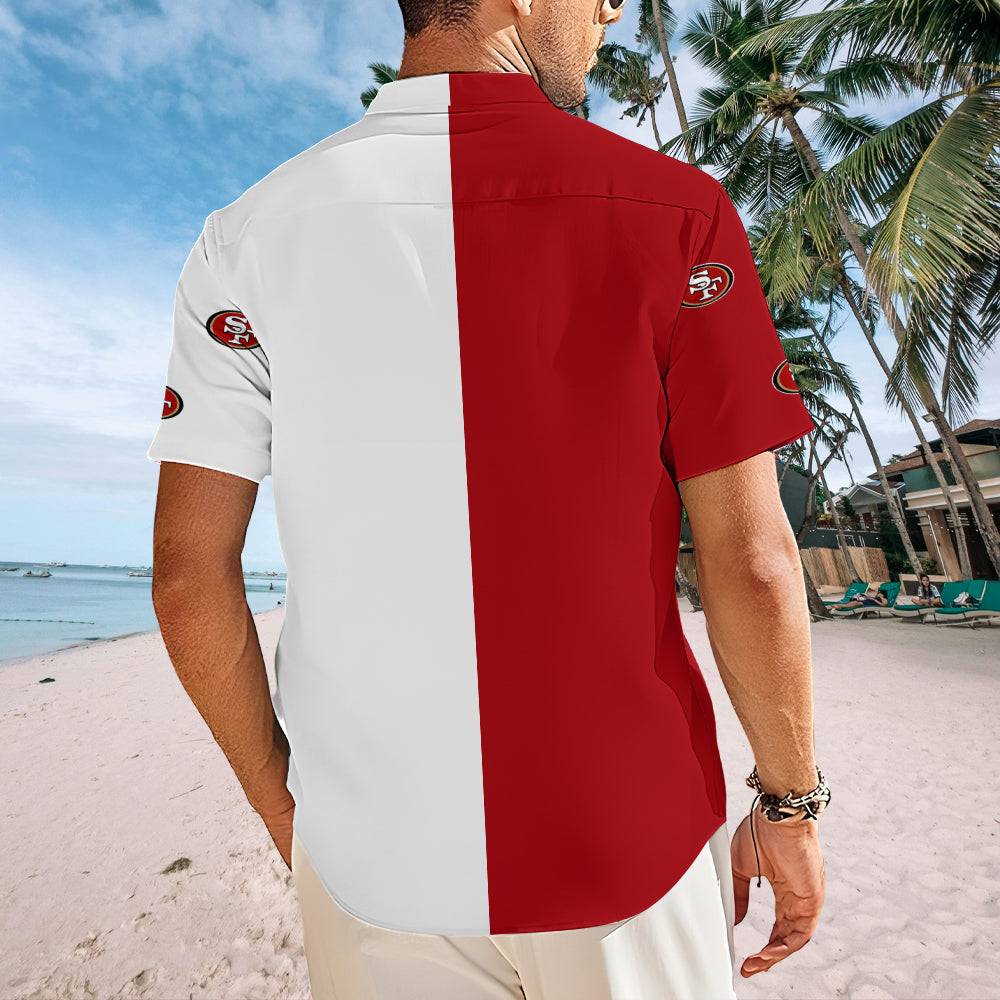 San Francisco 49ers Short Sleeve Button-Down Shirt – MAITM13571