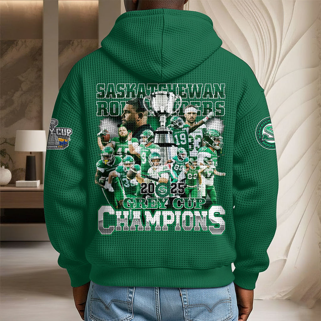 Saskatchewan Roughriders 3D Unisex Waffle Hoodie – GNE4703