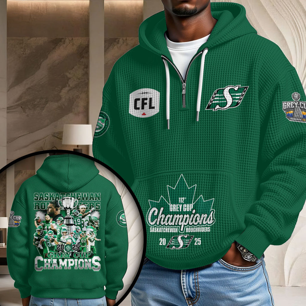 Saskatchewan Roughriders 3D Unisex Waffle Hoodie – GNE4703