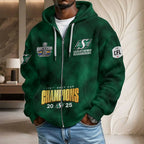 Saskatchewan Roughriders 2025 Grey Cup Champions 3D Unisex Waffle Hoodie – MAITM14043