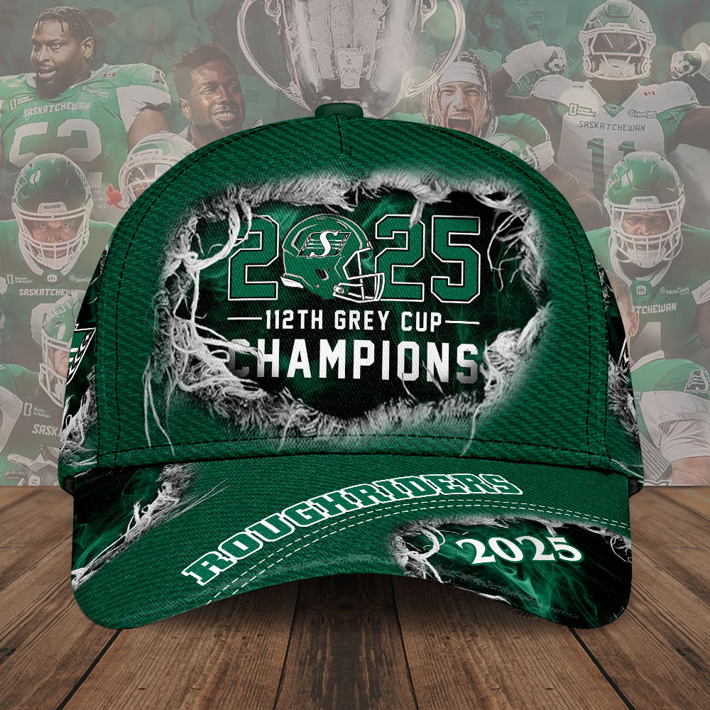 Saskatchewan Roughriders 2025 Grey Cup Champions Classic Cap – TMTHU2237