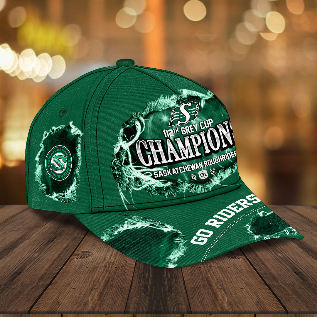Saskatchewan Roughriders 2025 Grey Cup Champions Classic Cap – HOATT14701