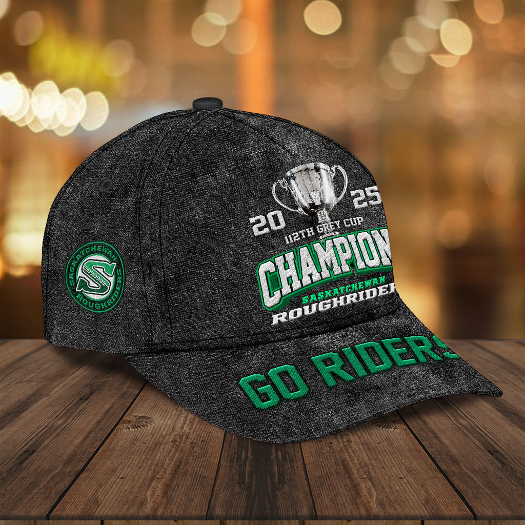 Saskatchewan Roughriders 2025 Grey Cup Champions Classic Cap – HOATT14864