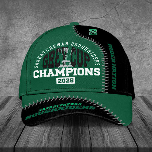 Saskatchewan Roughriders 2025 Grey Cup Champions Classic Cap – TANTN18832