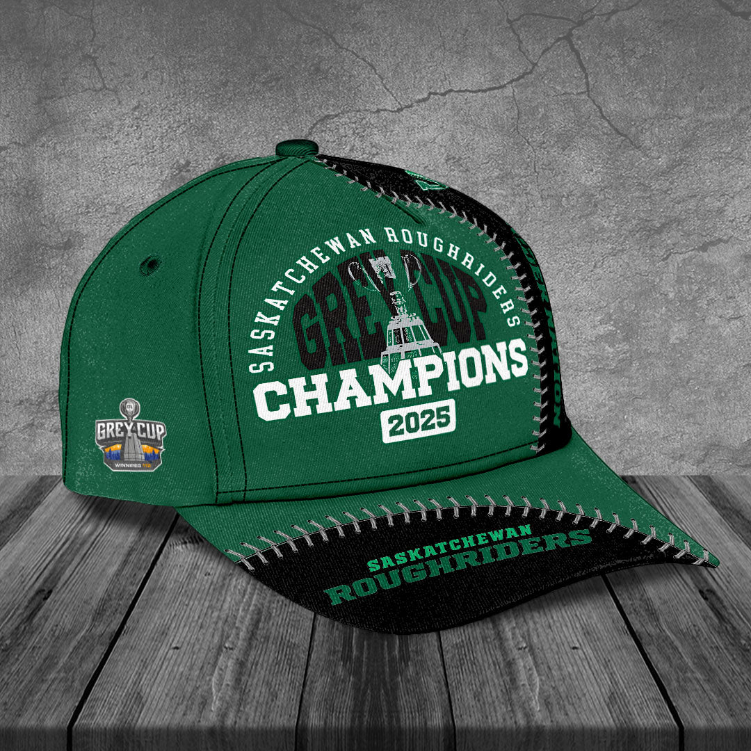 Saskatchewan Roughriders 2025 Grey Cup Champions Classic Cap – TANTN18832