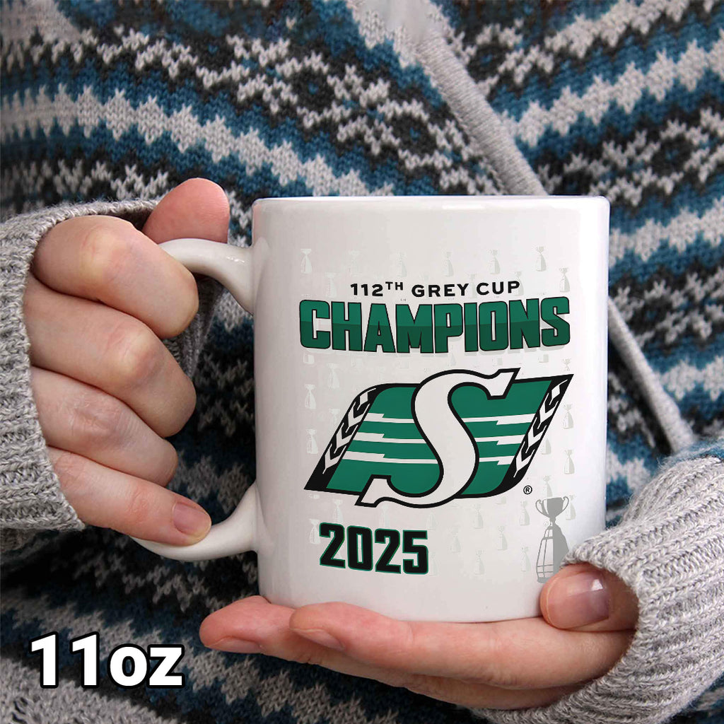 Saskatchewan Roughriders 2025 Grey Cup Champions Ceramic Mug – MAITM13860