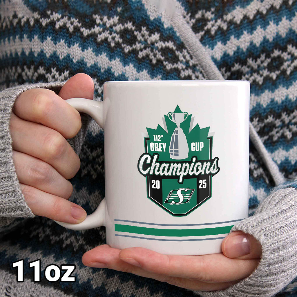 Saskatchewan Roughriders 2025 Grey Cup Champions Ceramic Mug – MAITM13861
