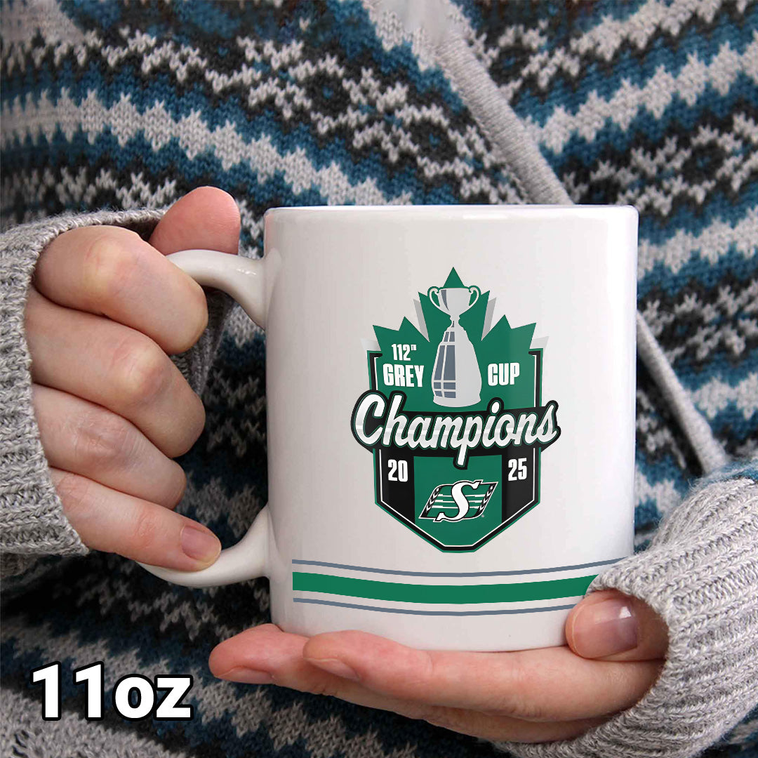 Saskatchewan Roughriders 2025 Grey Cup Champions Ceramic Mug – MAITM13861