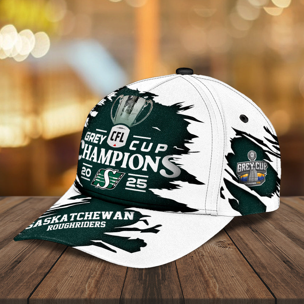 Saskatchewan Roughriders 2025 Grey Cup Champions Classic Cap – MAITM13804