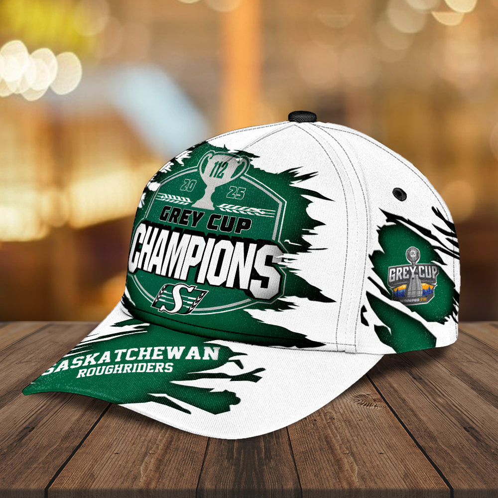 Saskatchewan Roughriders 2025 Grey Cup Champions Classic Cap – MAITM13849