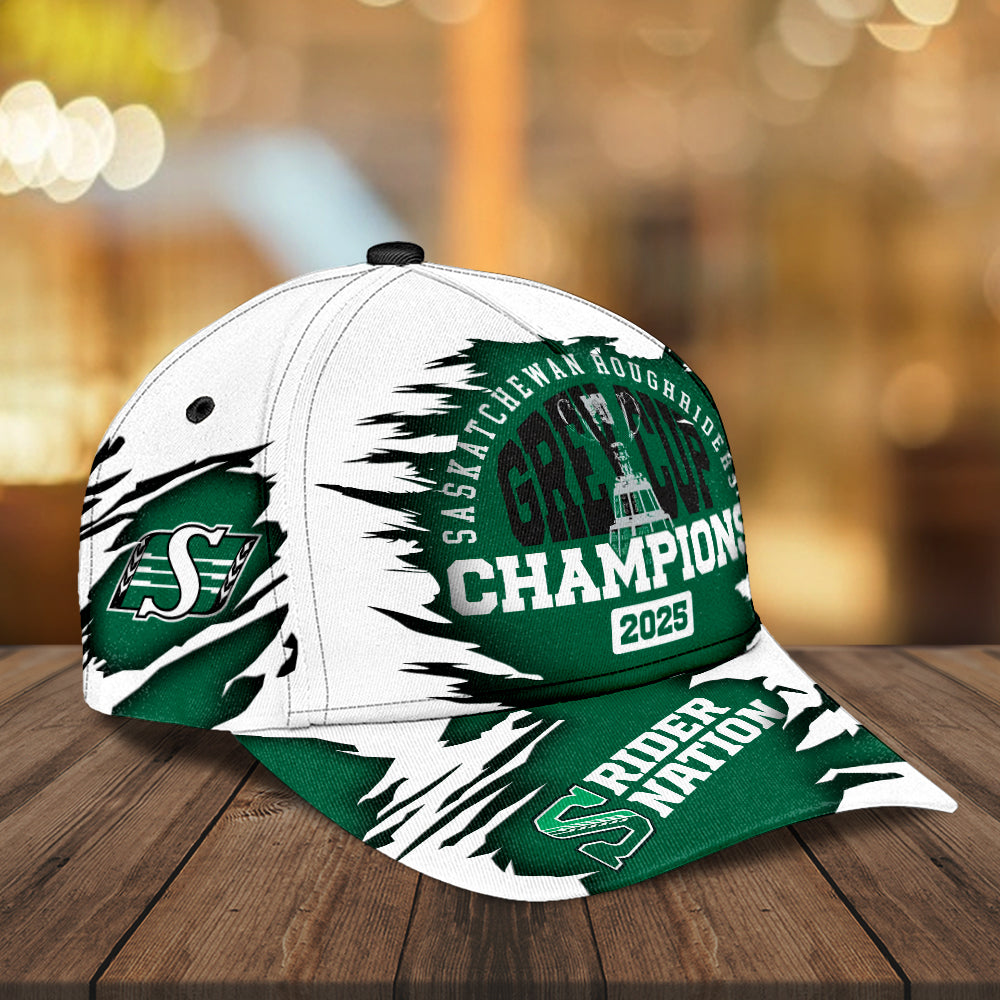 Saskatchewan Roughriders 2025 Grey Cup Champions Classic Cap – MAITM13850