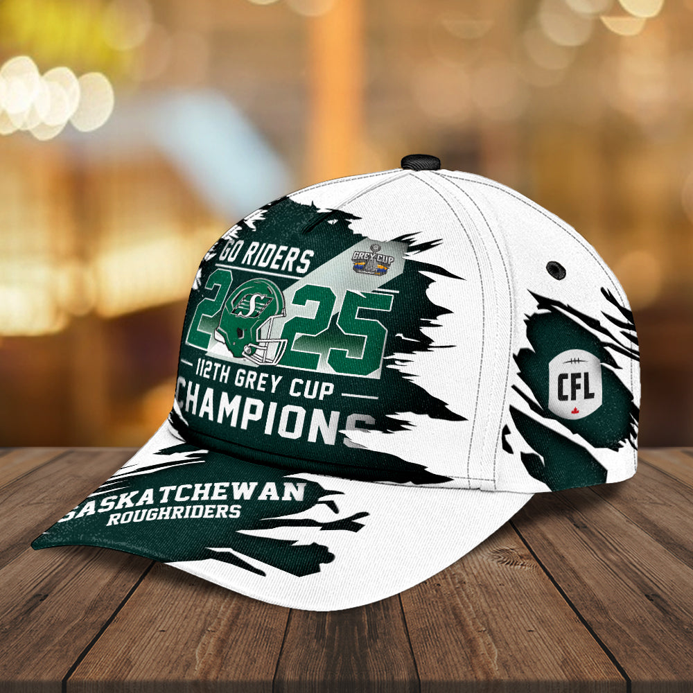 Saskatchewan Roughriders 2025 Grey Cup Champions Classic Cap – MAITM13855