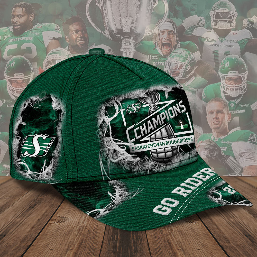 Saskatchewan Roughriders 2025 Grey Cup Champions Classic Cap – TMTHU2238
