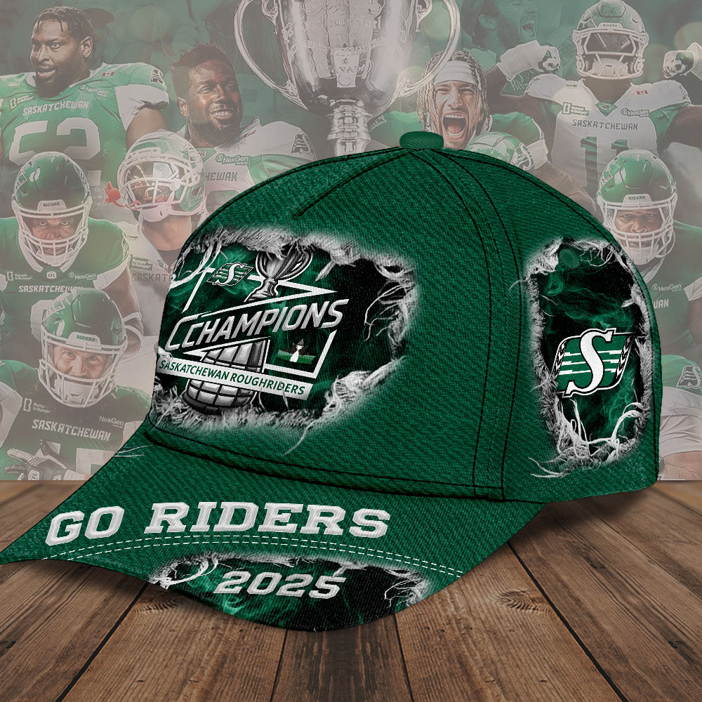 Saskatchewan Roughriders 2025 Grey Cup Champions Classic Cap – TMTHU2238
