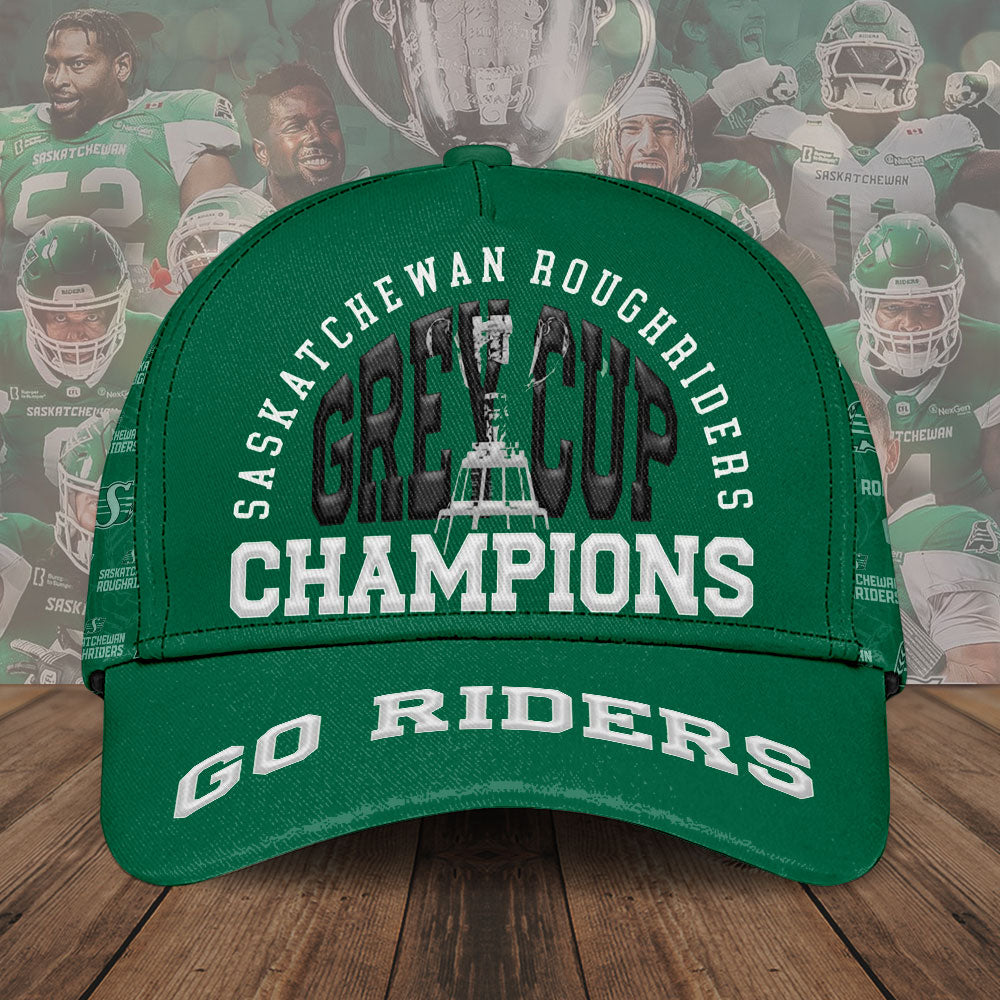 Saskatchewan Roughriders 2025 Grey Cup Champions Classic Cap – TMTHU2243