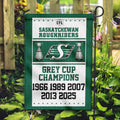 Saskatchewan Roughriders 2025 Grey Cup Champions Double-side Garden Flag – TANTN18841