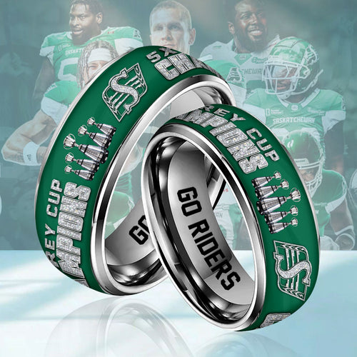 Saskatchewan Roughriders 2025 Grey Cup Champions Custom Alloy Ring – HOATT14762