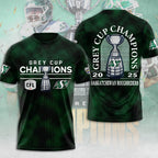 Saskatchewan Roughriders 2025 Grey Cup Champions 3D Apparel – MAITM13802