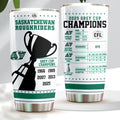 Saskatchewan Roughriders 2025 Grey Cup Champions Tumbler Cup – HOATT14792