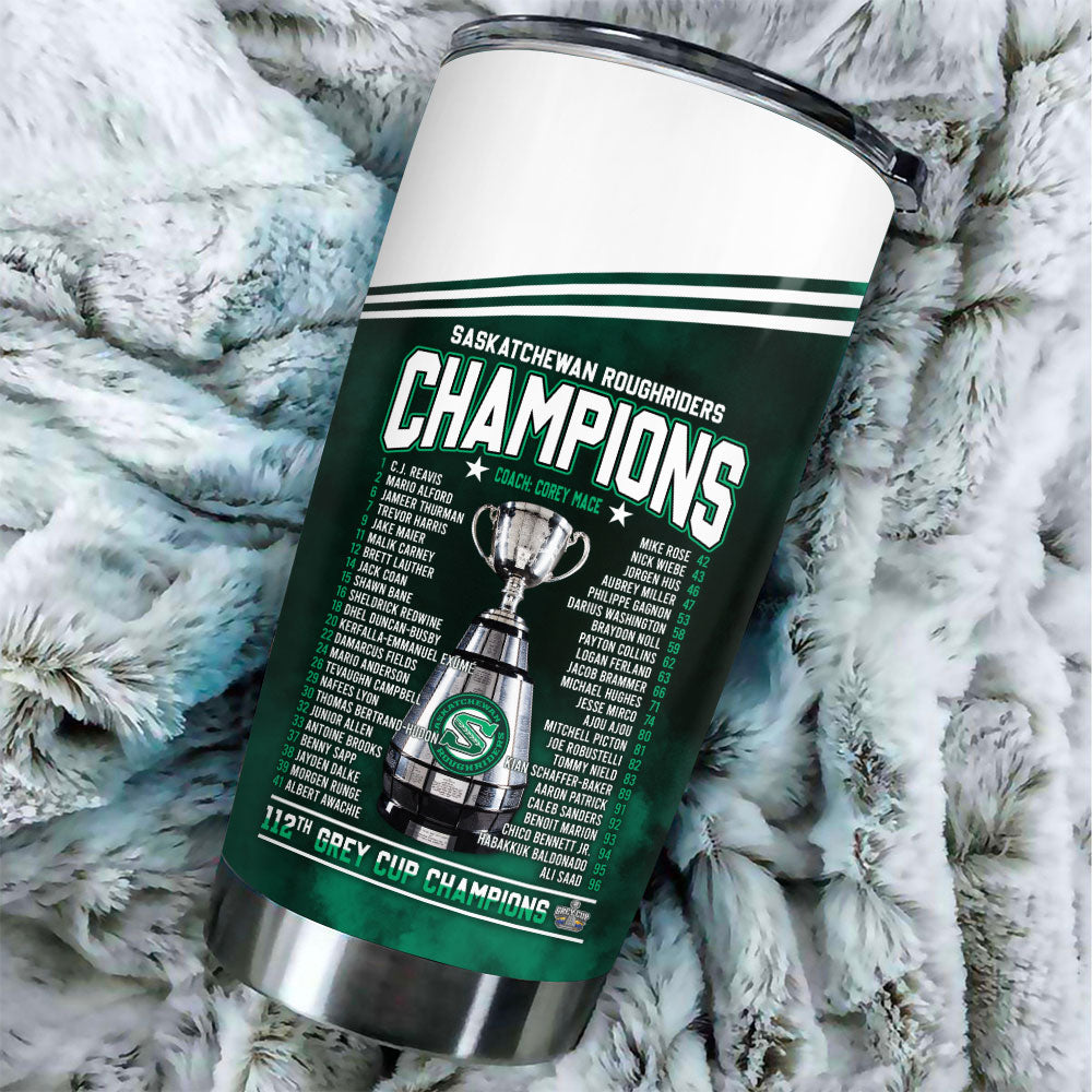Saskatchewan Roughriders 2025 Grey Cup Champions Tumbler Cup – HOATT14741