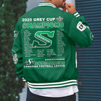 Saskatchewan Roughriders 2025 Grey Cup Champions Varsity Jacket – HOATT14863