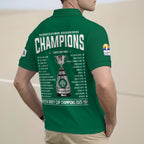 Saskatchewan Roughriders 2025 Grey Cup Champions Zip Polo Shirt – GNENEW762