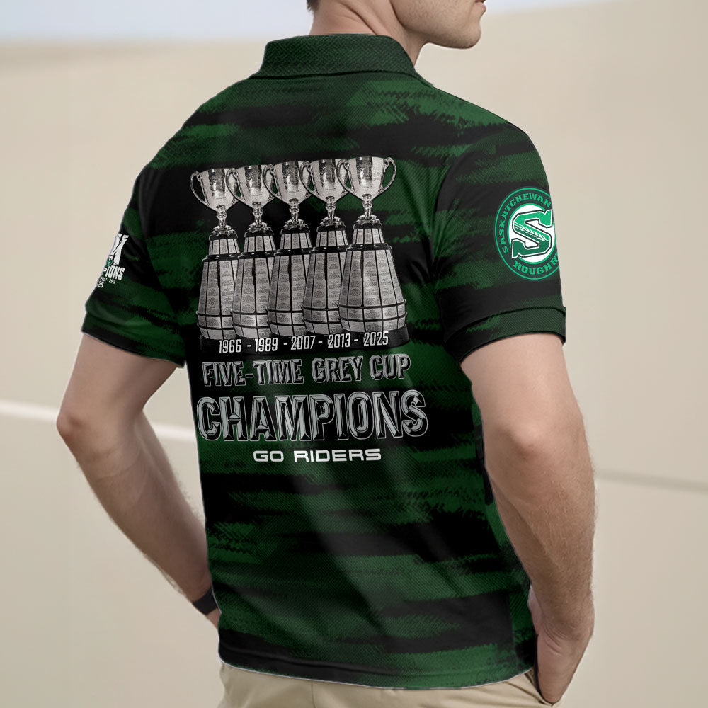 Saskatchewan Roughriders Zip Polo Shirt – TMTHU2408
