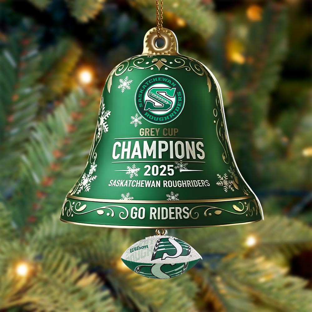 Saskatchewan Roughriders 2025 Grey Cup Champions Custom Shape 2-sided Acrylic Ornament – HOATT14766