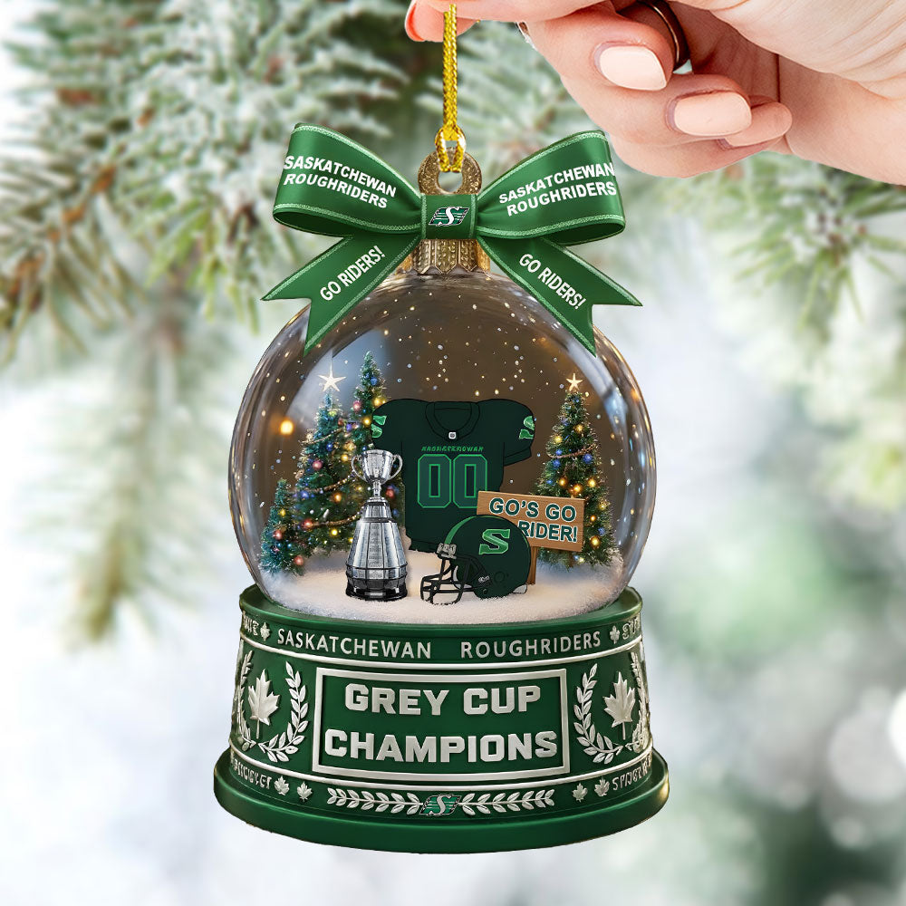 Saskatchewan Roughriders Custom Shape 2-sided Acrylic Ornament – TMTHU2397