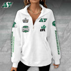 Saskatchewan Roughriders Unisex Half-Zip Fleece Sweatshirt – GNE4754