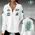 Saskatchewan Roughriders Unisex Half-Zip Fleece Sweatshirt – GNE4754