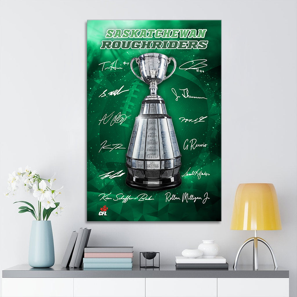 Saskatchewan Roughriders Rectangle Canvas With Inner Frame – TMTHU2351