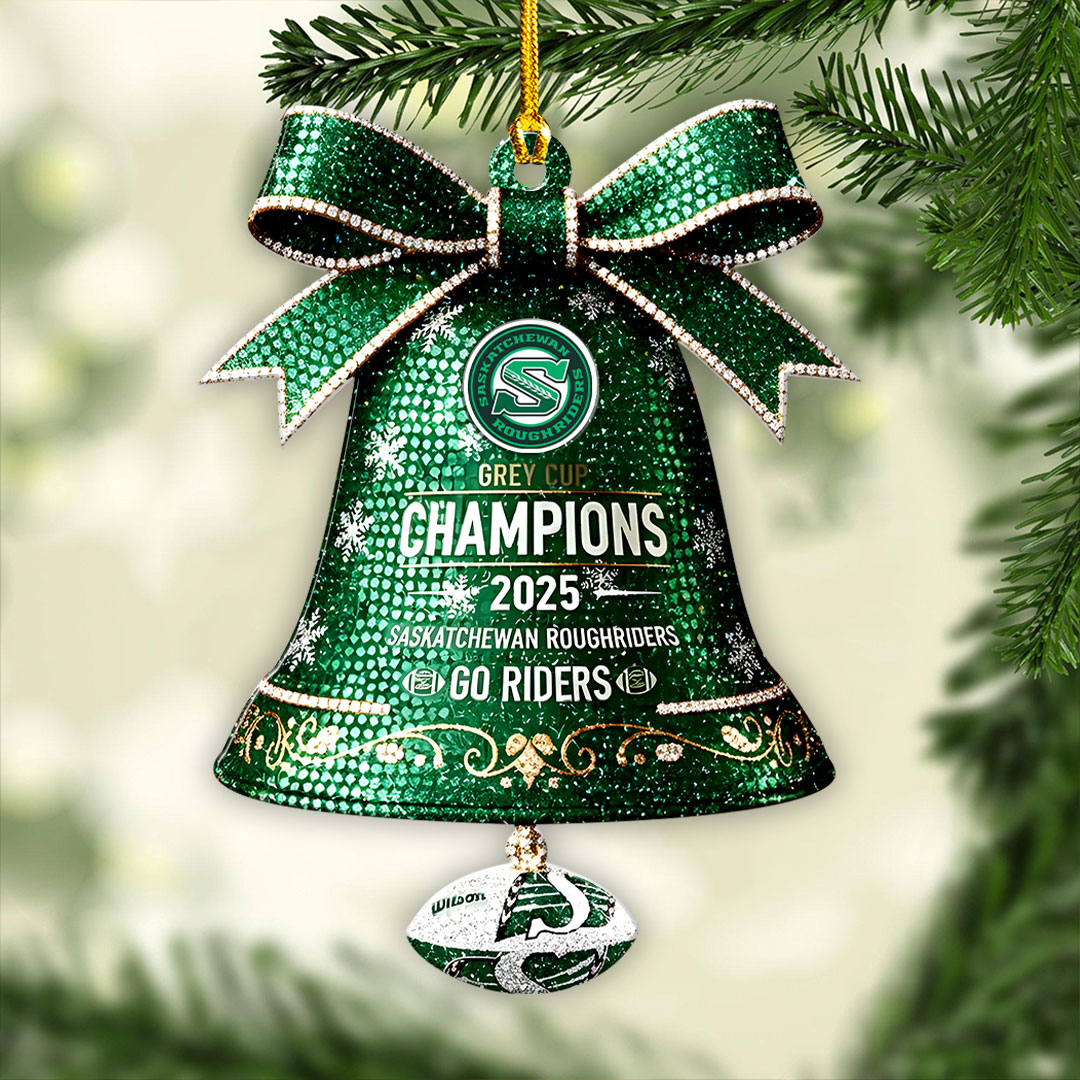 Saskatchewan Roughriders 2025 Grey Cup Champions Custom Shape 2-sided Acrylic Ornament – HOATT15061