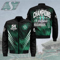 Saskatchewan Roughriders 2025 Grey Cup Champions 3D Bomber Jacket – HOATT15138