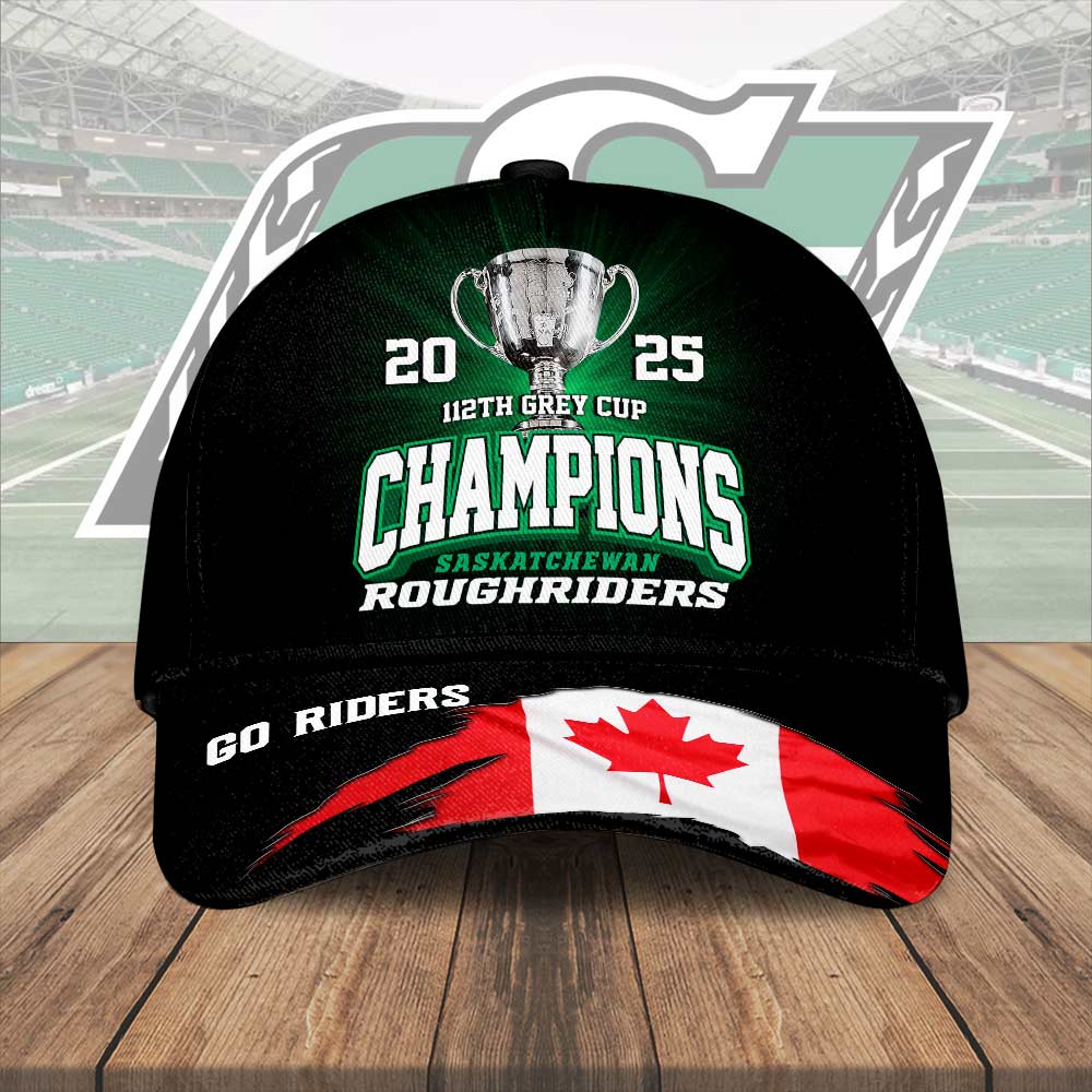 Saskatchewan Roughriders 2025 Grey Cup Champions Classic Cap – HOATT14723