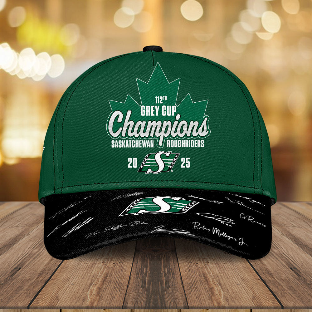 Saskatchewan Roughriders 2025 Grey Cup Champions Classic Cap – TMTHU2327