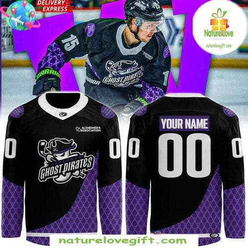 Ghost Pirates Hockey Jersey 2026 Savannah Alzheimer’s Awareness